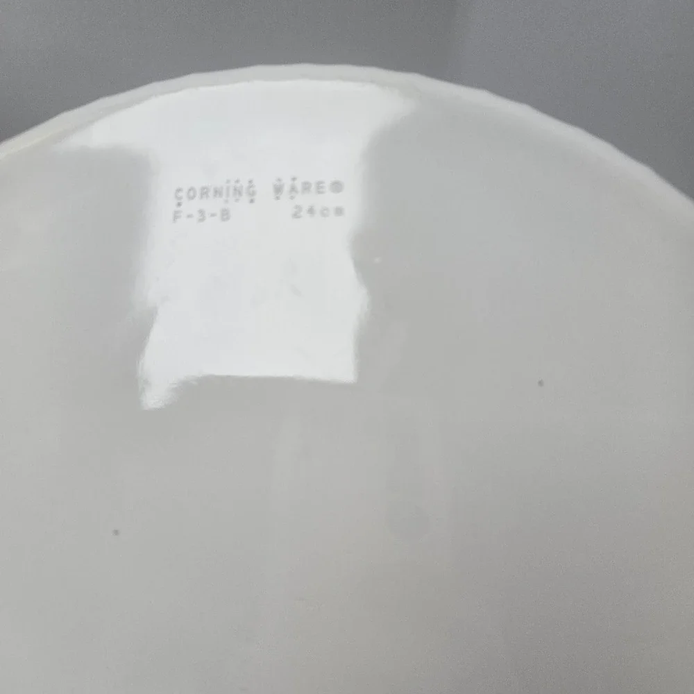 Corning Ware French White Quiche Tart Dish Set of 2 24cm Round White Ceramic